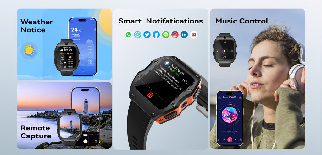A-9 4G LTE Android 9.0 Smartwatch 5.0MP 13.0MP Dual Cameras 128GB  Quad Core WIFI GPS Smart Watch for Men and Boy