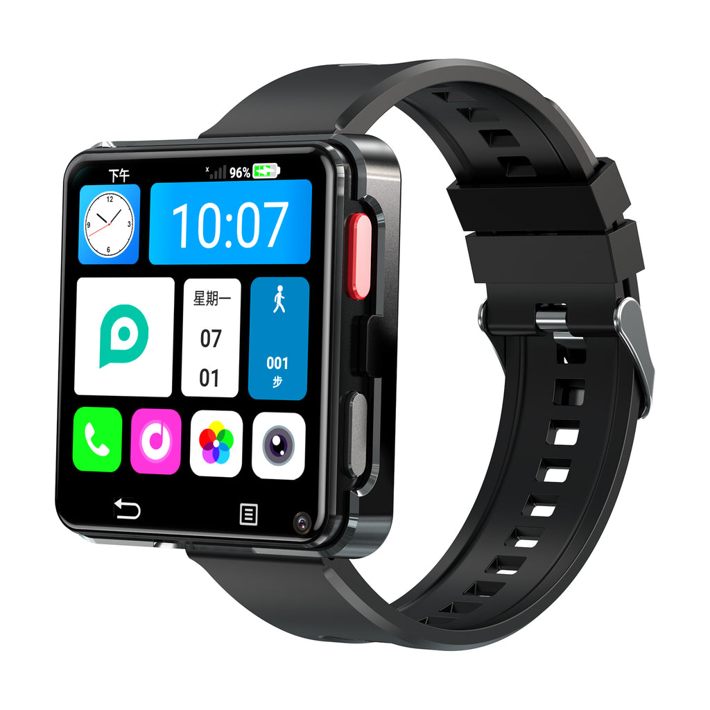 D-5 Nouveau 4G LTE GPS réseau complet Android 11.0 Smartwatch autonome 64GB 2,64 pouces HD grand écran 800W caméra Google Play carte SIM montre intelligente pour hommes