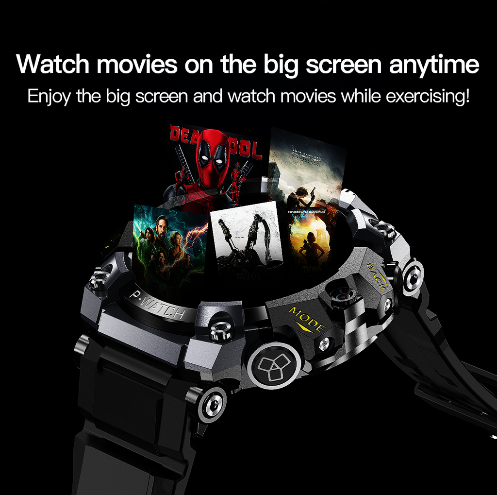 A-7  4G LTE Smartwatch 1.508 inch AMOLED Screen GPS Navigation High Definition Dual Camera 8 Million+2 Million Google Play SIM Card Smart Watch for Men and Boy