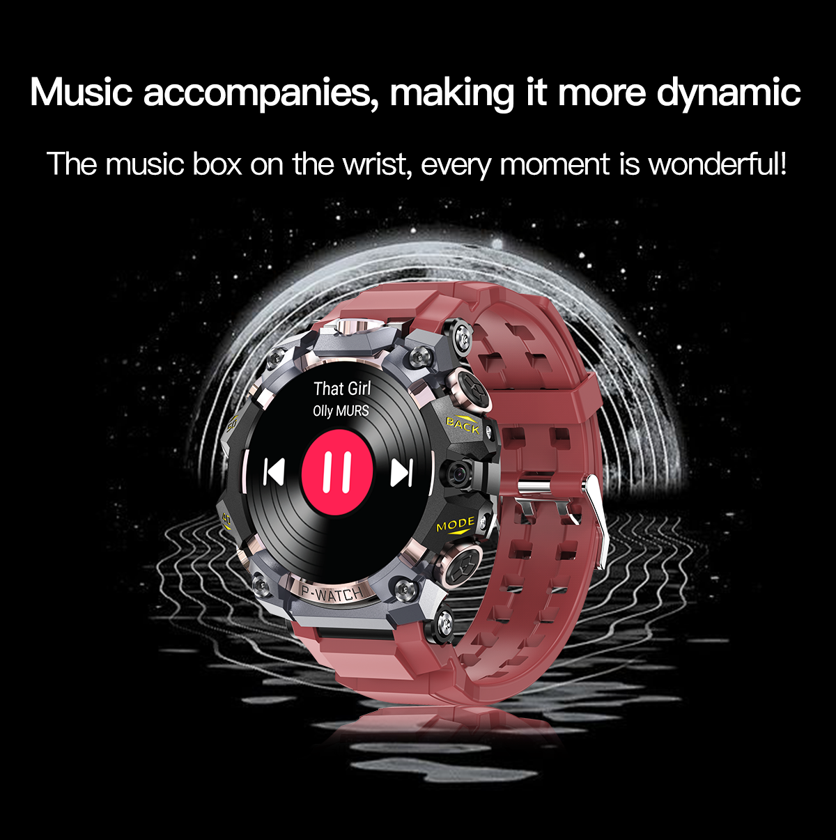 B-5 4G LTE Smartwatch 1.508 Zoll AMOLED Bildschirm GPS Navigation High Definition Dual Camera 8 Millionen + 2 Millionen Google Play SIM-Karte Smart Watch für Männer (schwarz)