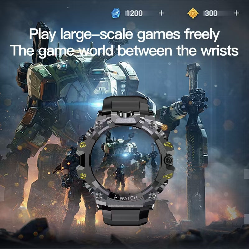 B-5 4G LTE Smartwatch 1.508 Zoll AMOLED Bildschirm GPS Navigation High Definition Dual Camera 8 Millionen + 2 Millionen Google Play SIM-Karte Smart Watch für Männer (schwarz)