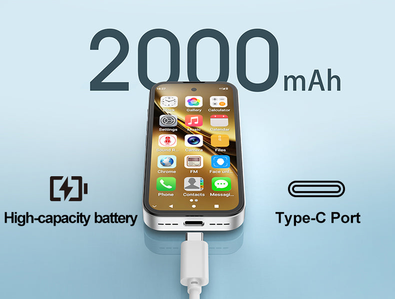 AA1 Mini Smartwatch | Android 12.0 | 3.97" HD Screen | Dual SIM + TF Card | 5MP+8MP AF Cameras | 4GB RAM 64GB Storage | Bluetooth 5.0
