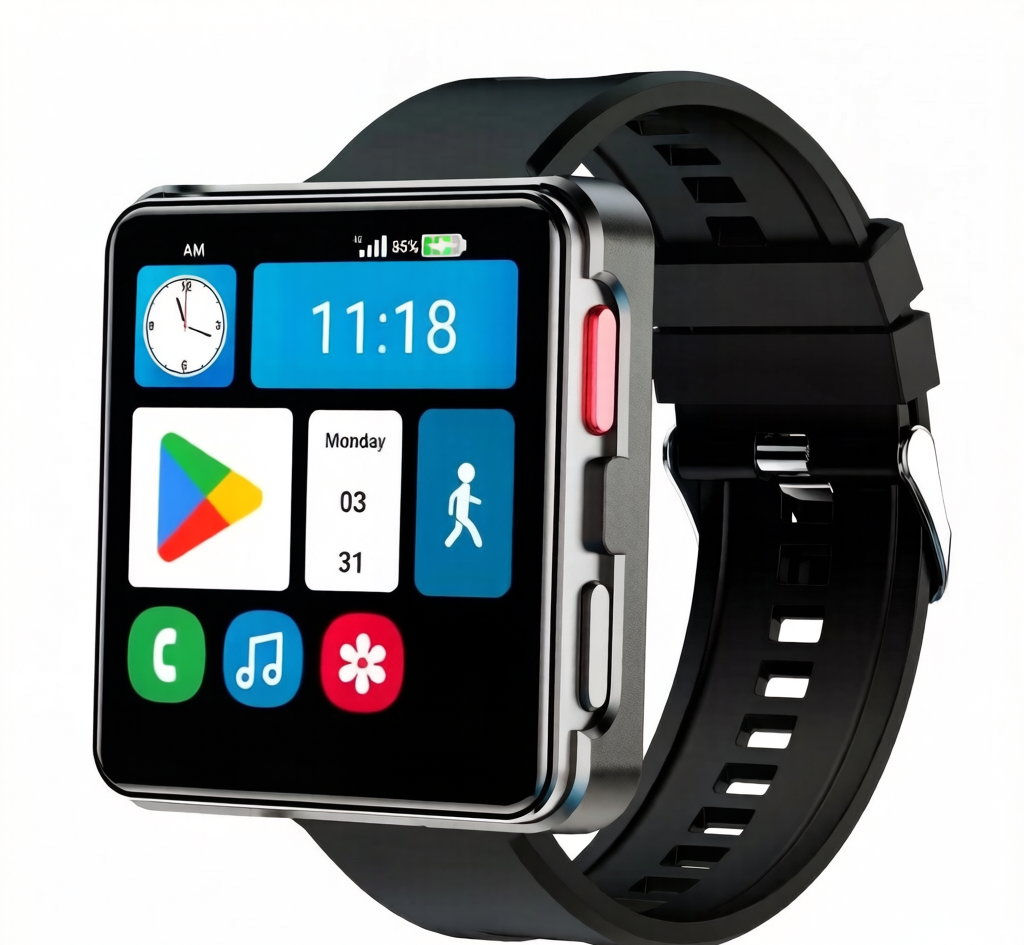 B-3 Neue 4G LTE GPS Vollnetzwerk Android 11.0 Standalone Smartwatch 64GB 2,64 Zoll HD Großbildschirm 800W Kamera Google Play SIM-Karte Smart Watch für Männer