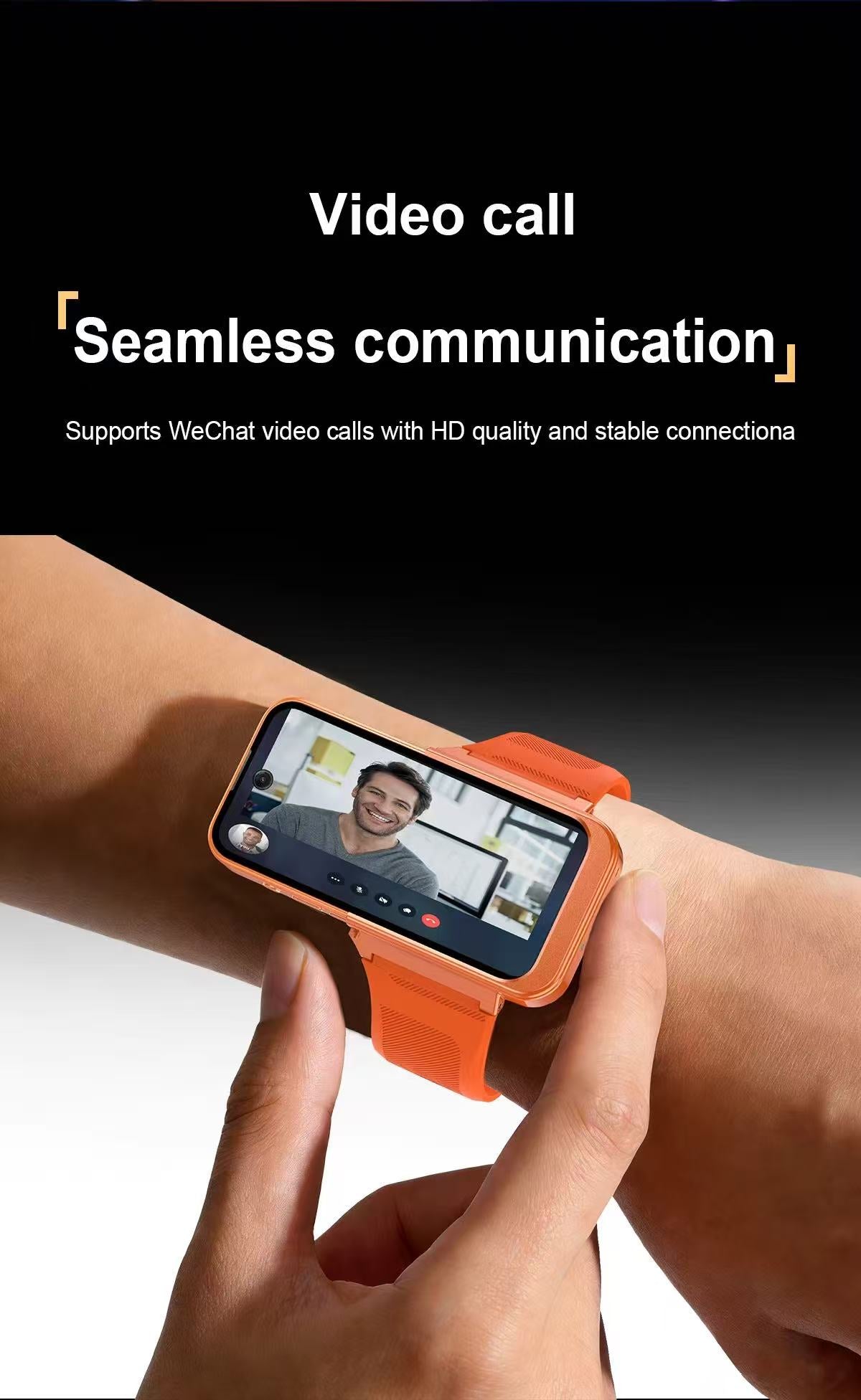 AA1 Mini Smartwatch | Android 12.0 | 3.97" HD Screen | Dual SIM + TF Card | 5MP+8MP AF Cameras | 4GB RAM 64GB Storage | Bluetooth 5.0