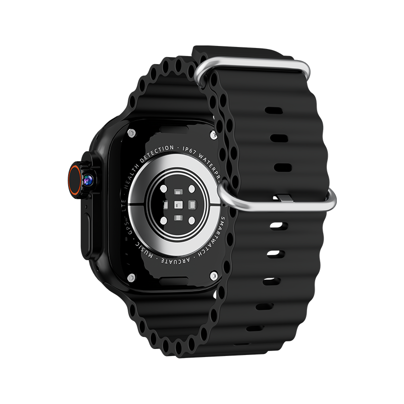 D-6 Nouveau 4G LTE GPS réseau complet Android 8.1 montre intelligente autonome 32 Go 2,04 pouces AMOLED tirable rotatif Google Play carte SIM montre intelligente pour hommes