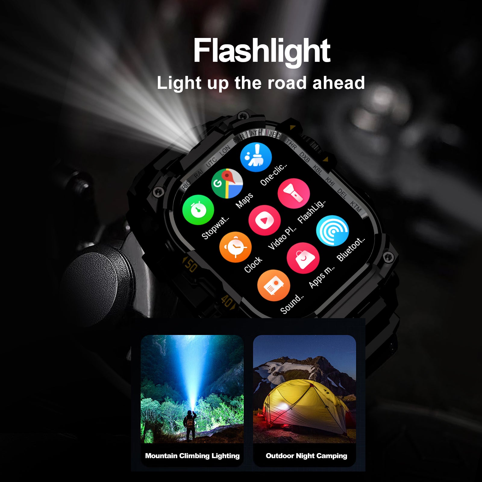B-7 4G Smart Watch Quad Core 3GB 32GB Rotating Camera Herrenuhr 2.06" AMOLED HD Screen Smartwatch WiFi Bluetooth GPS Fitness Tracker Sportuhr (schwarz)