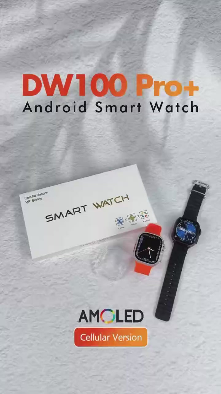 B-6-1 Smartwatch 4G Android 32GB Speicher 4G / 5G LTE Sim-Karte GPS WIFI 2,29 Zoll 490 * 580 Amoled NEU Smartwatch Rotationskamera (Orange)