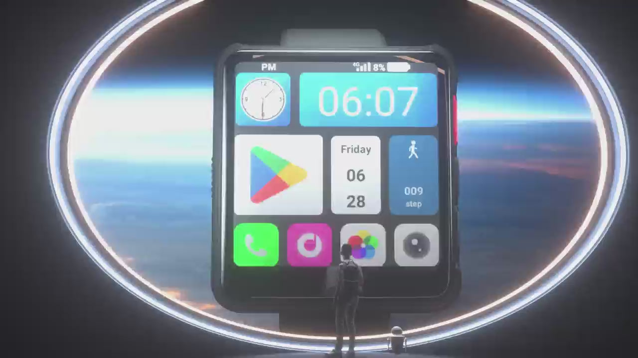 B-3 Neue 4G LTE GPS Vollnetzwerk Android 11.0 Standalone Smartwatch 64GB 2,64 Zoll HD Großbildschirm 800W Kamera Google Play SIM-Karte Smart Watch für Männer