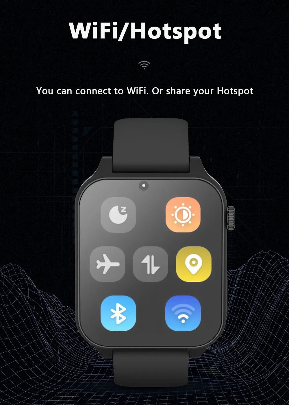 C-01 TK01 4G Internet Smart Watch Phone 4GB 64GB Android 9.0 G PS 1.99 "Schermo doppia fotocamera Google Play SIM Card Orologio sportivo per uomini