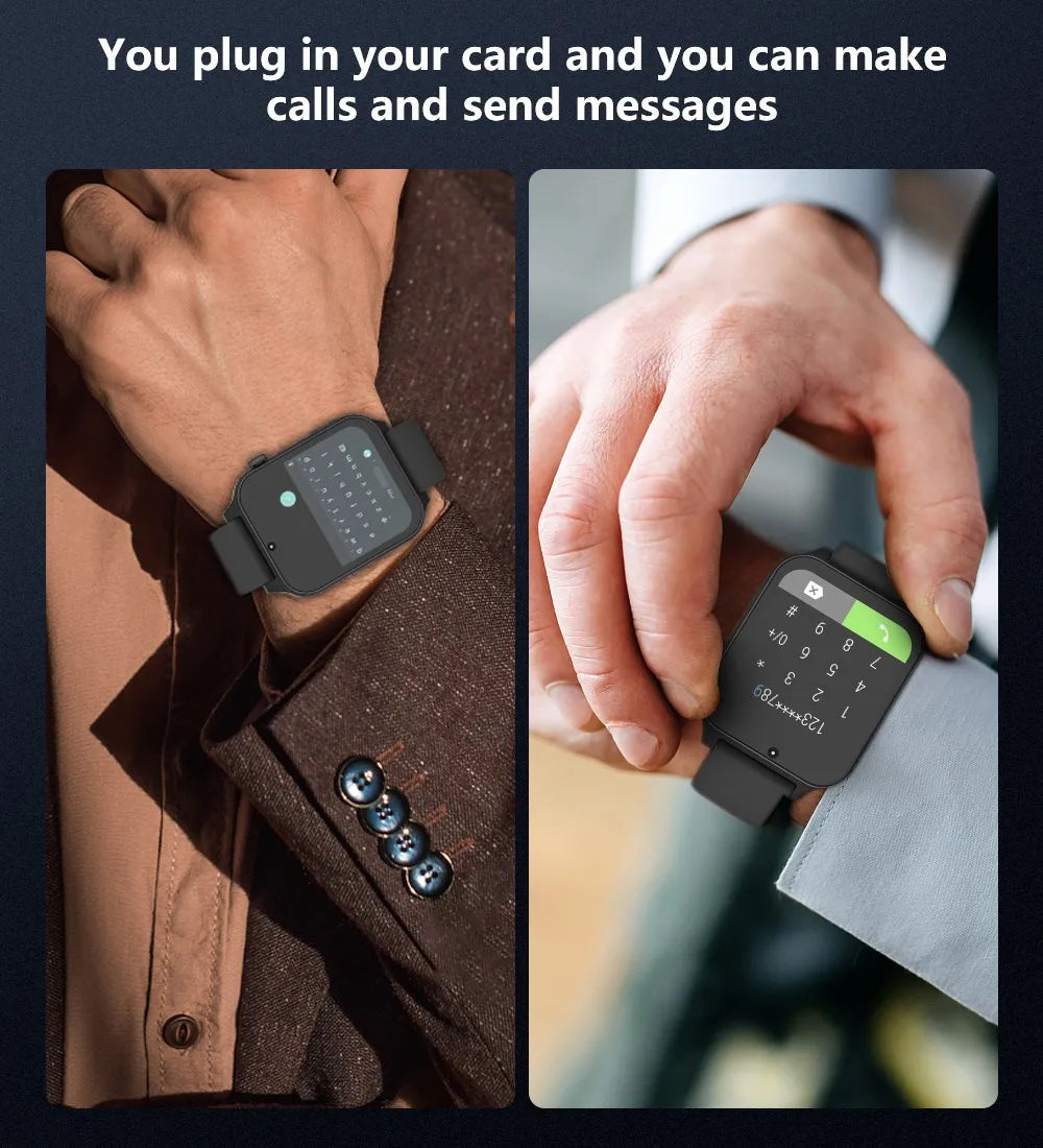 A5 TK01 4G Internet SmartWatch Phone 4GB 64GB Android 9.0 GPS 1.99" Screen Dual Camera Google Play SIM Card Sports Watch for Men and Boy